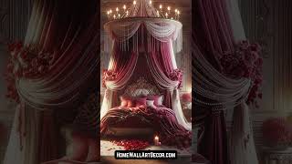 Romantic Bedroom Interior Design Ideas featuring Canopy Beds bedroom interiordesign homedecor [upl. by Itsyrc]