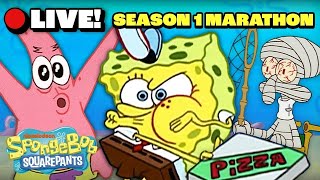 🔴LIVE SpongeBob  Season 1 Marathon  SpongeBobOfficial [upl. by Nosila]