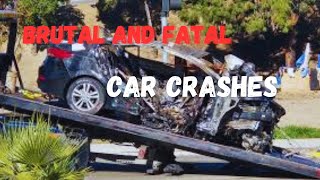 Brutal and Fatal Car Crashes 5 [upl. by Analak460]