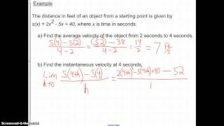 Calculus 33 Rates of Change video 2 [upl. by Sherman]