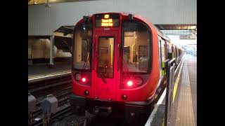 S7 Stock 21500 London Underground District Line Departs at Ealing Broadway Platform 8 for Tower Hill [upl. by Laird]