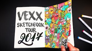 SKETCHBOOK FLIP THROUGH Thank You for 2017 [upl. by Wesley]