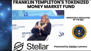 Stellar Lumens XLM update Tokenized Money Marked Fund approved by SEC [upl. by Irena]