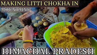 MAKING LITTI CHOKHA IN MOUNTAINS OF DHARAMSHALA HIMACHAL PRADESH MOUNTAIN VLOGS [upl. by Longan]