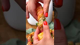 Bacon wrapped pastrybreakfast shortsshortvideo shortsviral shortsfeed bacon food [upl. by Adnoloy]