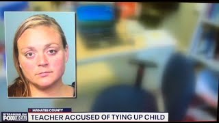 Teacher Caught on Camera Tying Up Child with Autism [upl. by Sylera]