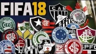 FIFA 18 COM TIMES BRASILEIROS ATUALIZADOS  Série ABC Atualizado 30122018 [upl. by Adiesirb]