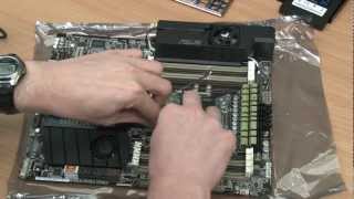 Installing an Intel Core i7 3930K Hexacore CPU on an ASUS Sabertooth X79 Socket 2011 Motherboard [upl. by Meredith]