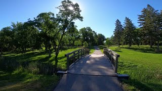 GoPro 10K Virtual Run new neighborhood new route Winnipeg MB Canada 062524 [upl. by Skricki]