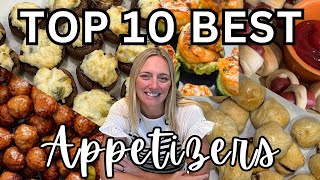 Top 10 Best Appetizers You will LOVE all of these [upl. by Kacerek585]