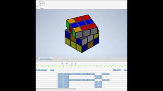 Rubiks Cube Presentation engineering autodeskinventor tutorial cad cadcam [upl. by Kappel]