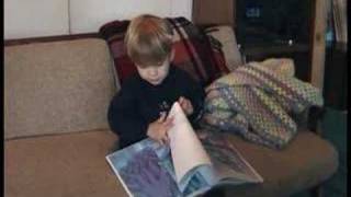 The Rainbow Fish read by Ben age 2 years [upl. by Rimahs]