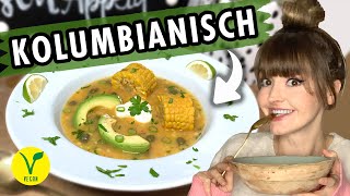 Kartoffelsuppe selber machen  vegetarisch vegan amp gesund  Kolumbianische Art [upl. by Gassman659]