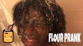 FLOUR SHOWER PRANK [upl. by Keraj52]