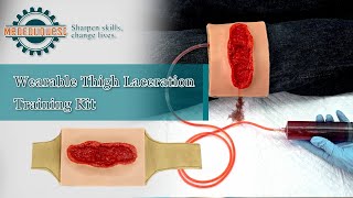 Wearable Thigh Laceration Hemostasis Training Kit [upl. by Cela]