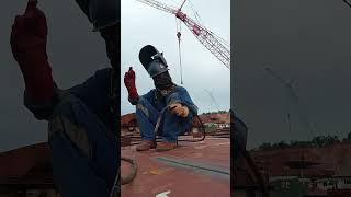 welding proses😉youtubeshorts welderconstruction [upl. by Obe]