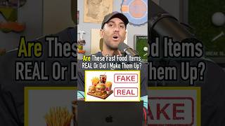 Do These FAST FOOD Items Exist Find Out shorts fastfood real fake guessinggame taste [upl. by Merceer336]