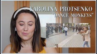 Karolina Protsenko Violin quotDance Monkeysquot Reaction Video [upl. by Oivat750]