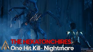 The Hekatonchires 1 Hit Kill  Nightmare Difficulty  AC Odyssey Judgement of Atlantis DLC [upl. by Brass]