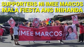 MALA FIESTA NAMAN ANG DALA NI IMEE MARCOS DITO SA HARAP NG QUIRINO GRAND STAND  2ND DAY OF FILING [upl. by Haggi228]