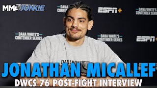 Jonathan Micallef Details Submission Victory That Earned UFC Contract  DWCS 76 [upl. by Eicyak570]