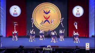 Cheerleading  Equipe de France All Girl Elite  ICU World Cheerleading Championships 2022 [upl. by Dustan642]