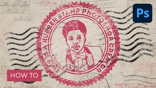 How to Create a Rubber Stamp Effect in Adobe Photoshop [upl. by Eladal274]