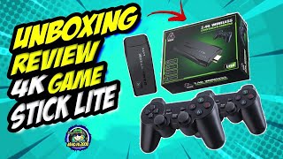 UNBOXING amp REVIEW 4k GAME STICK LITE CONSOLA 10000 JUEGOS RETRO abacuq2000 [upl. by Pepito619]