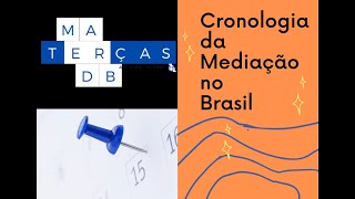 Cronologia da Mediação no Brasil  Terças MedArb 35 [upl. by Severson325]