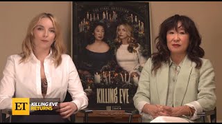 Sandra Oh and Jodie Comer Talk About Killing Eve Final Season Season 4  Killing Eve Interview [upl. by Noirda]