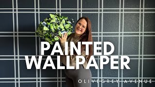 DIY Painted Wallpaper Feature Wall [upl. by Abrams]