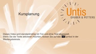 Kursplanung [upl. by Inoj]