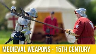 Medieval Weapons of the 15th Century  Polearms amp Side Arms  Wars of the Roses [upl. by Brick]