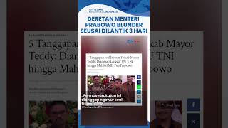 Deretan Menteri Prabowo yang Kontroversi Padahal Baru Dilantik 3 Hari Blunder soal Tragedi 1998 [upl. by Lovett]