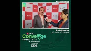 Pankaj Pandey CIO SBI General Insurance at the 5th ETBFSI Converge Summit 2024 [upl. by Sibelle283]