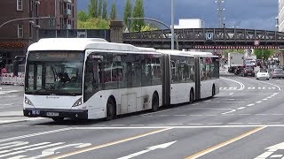 XXLBusse – Giganten auf Hamburgs Straßen Linie 5 Van Hool AGG300 Mercedes CapaCity L [upl. by Lehacim]