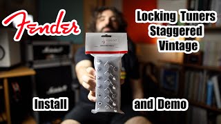 Upgrade your StratTele Fender Locking Tuners Vintage Button  Install and Review [upl. by Selegna]