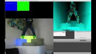 Video Mapping Interactivo con kinect y software personalizado  Kinectif [upl. by Athena]