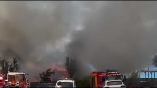 La paillote de Capo di Feno partiellement détruite par un incendie [upl. by Klinges]