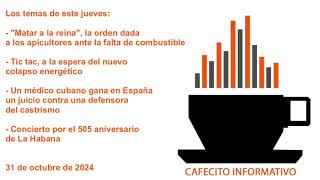 Cafecito informativo del jueves 31 de octubre de 2024 [upl. by Jacquetta800]