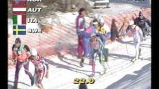 SkidVM 1991  Val di Fiemme  4x10 km  2 av 6 [upl. by Oisinoid]