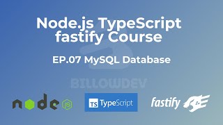 Node js TypeScript Fastify EP 07 MySQL Database [upl. by Vish]