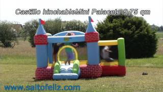 Saltofelizcom  Mini Castillo Hinchable Happyhop Palacete con piscina de bolas y tobogán [upl. by Ilke]