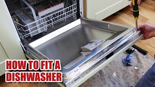 How to install a Bosch integrated DISHWASHER [upl. by Conah]