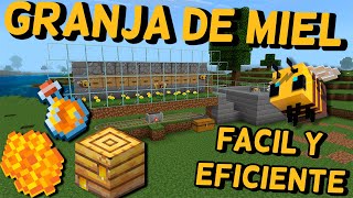 🐝 Minecraft bedrock 119  GRANJA de ABEJAS  MIEL  PANALES  FACIL AFK PEXBOXPS4SwtichW10 [upl. by Llahsram10]