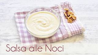 SALSA ALLE NOCI per condire PASTA RAVIOLI PANSOTI [upl. by Osnola]