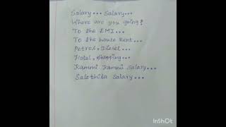 salary song 😂 funny song😂 [upl. by Analim]