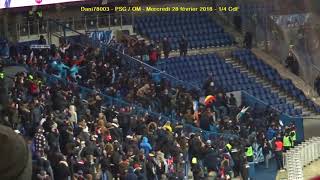 PSG  OM 28022018  30 14 CdF 37  Arrivée des supporters de lOM [upl. by Cyndie]