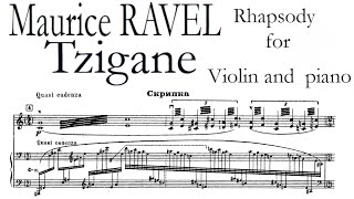 Tzigane by Ravel  Piano Accompaniment [upl. by Weidner337]