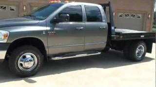 2008 DODGE RAM 3500 SLT DIESEL 4X4 FLAT BED FOR SALE SEE WWW SUNSETMILAN COM [upl. by Care]